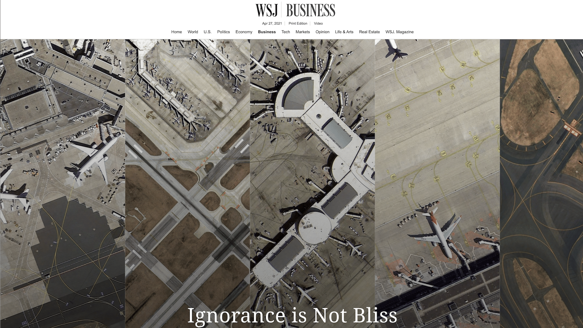 Featured image for “Wall Street Journal: Investors should heed losses in the airport sector”